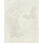 Italian Wallpaper Pale Beige Color Modern Design, Size 10mx1.06m, Model 72905