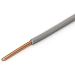 BAHRA 4mm Electric Wire 450/750 Voltage Rating, Solid Copper PVC 90°C Insulation, Gray Color, Coil Length 100 Yards