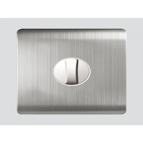 Art DNA Single Dimmer Switch 7×7 cm, 630 Watt, Steel Color | Art DNA