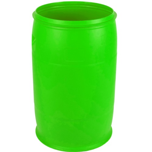 HDPE Plastic Container 220 Liter, Diameter 58 cm, Height 93 cm, Green | AL-FURIDI FACTORY FOR PLASTIC INDUSTRIES