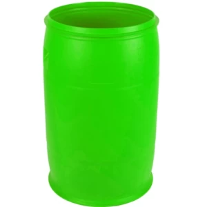 HDPE Plastic Container 220 Liter, Diameter 58 cm, Height 93 cm, Green | AL-FURIDI FACTORY FOR PLASTIC INDUSTRIES