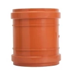 UPVC Repair Coupling PLASCO Size 200 mm Orange Color