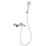 خلاط بانيو نحاس مقاس 23×23×12 سم، تكس وود كروم