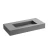 Monoblock Bathroom Washbasin Grey Color Pozzo Model Size 101×48×13.8 cm