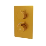 Shower Mixer, Matte Gold Color, Two Way , Length 12.4 cm, Width 18 cm, Height 13 cm