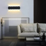 LED Wall Lighting Unit 12 Watt, Black Color, Size 60x8 cm