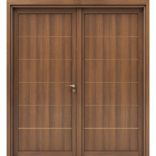 Premium Luxury Wooden Entrance Door Double 220×235 cm 6 cm Thickness Brown | YT-18031547