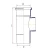 قسام UPVC بسدة فحص مقاس 160 mm، طول 350 mm، لون رمادي | Cosmoplast Company - Image 2