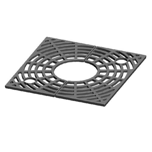 Square Shape Cast Iron Tree Grating Cover Size 400 mm Gray Color | Saudi Cast Company