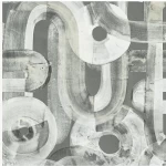 ورق حائط هندسي الماني مقاس 10 م× 0.53 م، لون رمادي، موديل صولت