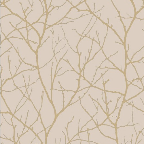 Modern Wallpaper 10m x 0.53m Beige Color, Modern Metals Model | Abyat Company