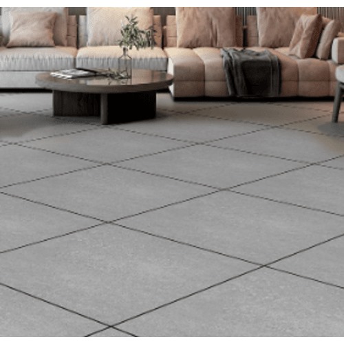 Project Porcelain Floor Tiles Silky 10 mm Thick Size 60x60 cm Grey Color | Riyadh Ceramics