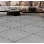 Project Porcelain Floor Tiles Silky, 10 mm Thick, Size 60x60 cm, Grey Color | Riyadh Ceramics
