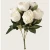 Artificial Peony Flowers, Off White Color, Height 70 cm