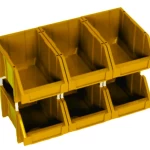 HDPE Plastic Storage Shelf, Size 24×15×13 cm, 5kg Storage Capacity, Yellow Color, Product Code 53FWL