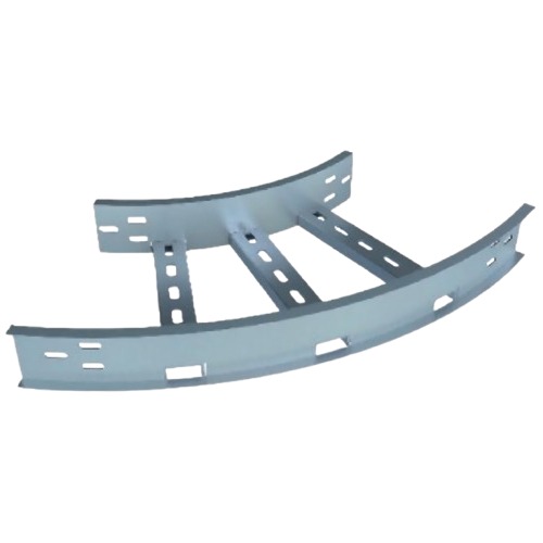 Ladder Type Cable Tray Elbow 110 mm Height, 600 mm Width, 41×21 mm Channels, 32 mm Flange | Bahra Cables