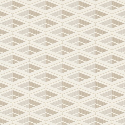 Geometric Wallpaper Light Beige 10m x 0.70m, Model Z76025 | Balbaid Decor Company