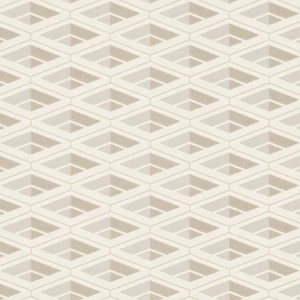 Geometric Wallpaper Light Beige 10m x 0.70m, Model Z76025 | Balbaid Decor Company