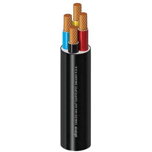 Alfanar 16mm Four Core Electric Cable 300/500 volts, Stranded Copper PVC Insulated | Al Fanar