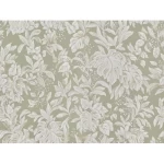 Leaf-patterned Italian Paper Light Green with Beige Color, Size 10m×1.06m, Model Z46052 