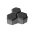 Delta Interlock Paver Tiles, Thickness 8 cm Size 8.7×17.7 cm Black Color | Artic Company