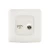 RJ11 6P6C + Angular TV Socket, White Color, 7x7cm | Spectra 