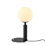 Contemporary Table Lamp with Unique Dimensions, 220 Volts, Black Color