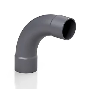 UPVC Long Elbow 87.5° Size 82 mm, Length 168 mm, Grey Color | Cosmoplast