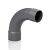 UPVC Long Elbow 87.5° Size 82 mm, Length 168 mm, Grey Color | Cosmoplast