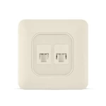 فيش كمبيوتر كات 6 مزدوج، لون بيج، 7×7 سم | سبكترا 