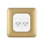 فيش كمبيوتر كات 6 مزدوج، لون ذهبي، 7×7 سم | سبكترا 