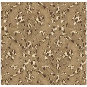Classic Wallpaper Length 10m, Width 0.70m, Brown Color, Model 15062 | Balbaid Decor Company