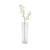 Artificial lily flower, white color, 89 cm height