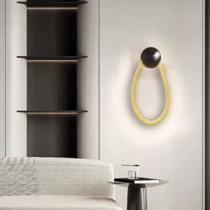 Modern Wall Lamp 50x22 cm Black, Subtle Glow | Matkel Store