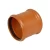 UPVC Plastic Coupling Diameter 75 mm, Length 131 mm, Orange Color | Cosmoplast Factory