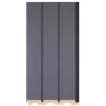 WPC WPC wood alternative for  decor 12 x 290 cm rectangle, plain gray color