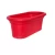 Plastic transplant pot medium rectangle Al Zamil Made of  polyethylene Colour red