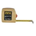 شريط قياس هندسي معدني هندي ستوني لون ذهبي كروم، طول 3 متر