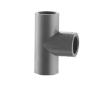 TEE PVC 90°  Schedule 80 Chanal Brand Size 1 inch Height 92.90 mm Dark Gray Color