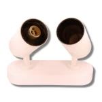 كشاف تراك لايت متحرك 360 درجة مجوز، مقاس الدائرة الأسطوانية قطر 6 سم، لون أبيض