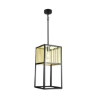Ceiling Pendant New Classic, Black Color, 24 cm Height, 27 cm Length, 27 cm Width