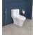 Floor Mounted European Water Closet Paris Model White, Length 69 cm