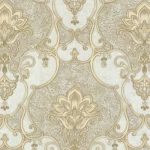 Italian Wall Decoration Beige Color, Length 10m, Width 1.06m, Model 85053