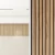 Wooden Wall Trim, beige, 120 cm Width, 12 mm Thickness