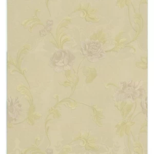 Floral Wallpaper 10m x 0.73m Beige Color, Model 56904 | Balbaid Decor Company