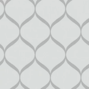 Vinyl Wallpaper Patterned Design 15.6m x 100 cm Gray | Luxury line