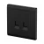 Socket 2 Gang TELEPHONE,  Size 7x7 cm, Black , ABB Brand