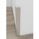 Wooden replacement corner for facades, fiber 240 x 3 cm, pale gray color
