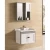 Carbon Fiber Washbasin Cabinet Decor 80x46 cm with Mirrored Pharmacy, Gray White | Al Muhaidib Sanitary and Ceramic - Image 2