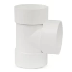 PVC Plastic Tee 1/2 inch, SCH 40, White Color | Almanar Pipes Factory